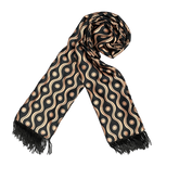 GOLDEN SPIRAL SILK MEN SCARF